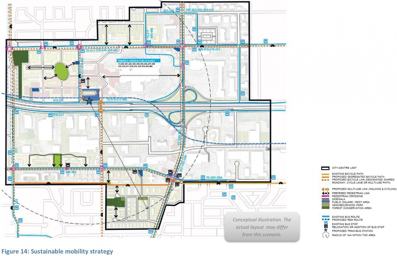 Station FairviewPointeClaire Discussion Réseau express