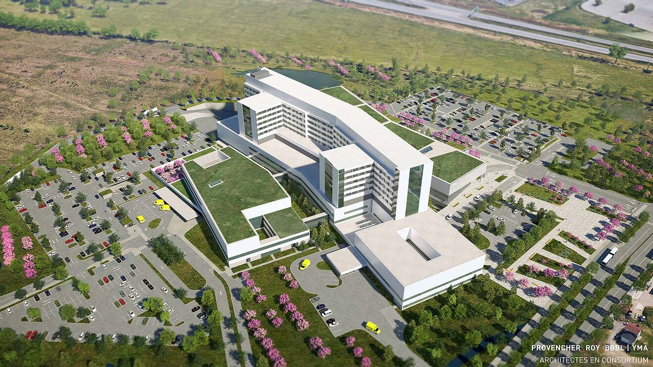 Hôpital de VaudreuilSoulanges 10 étages Projets en construction