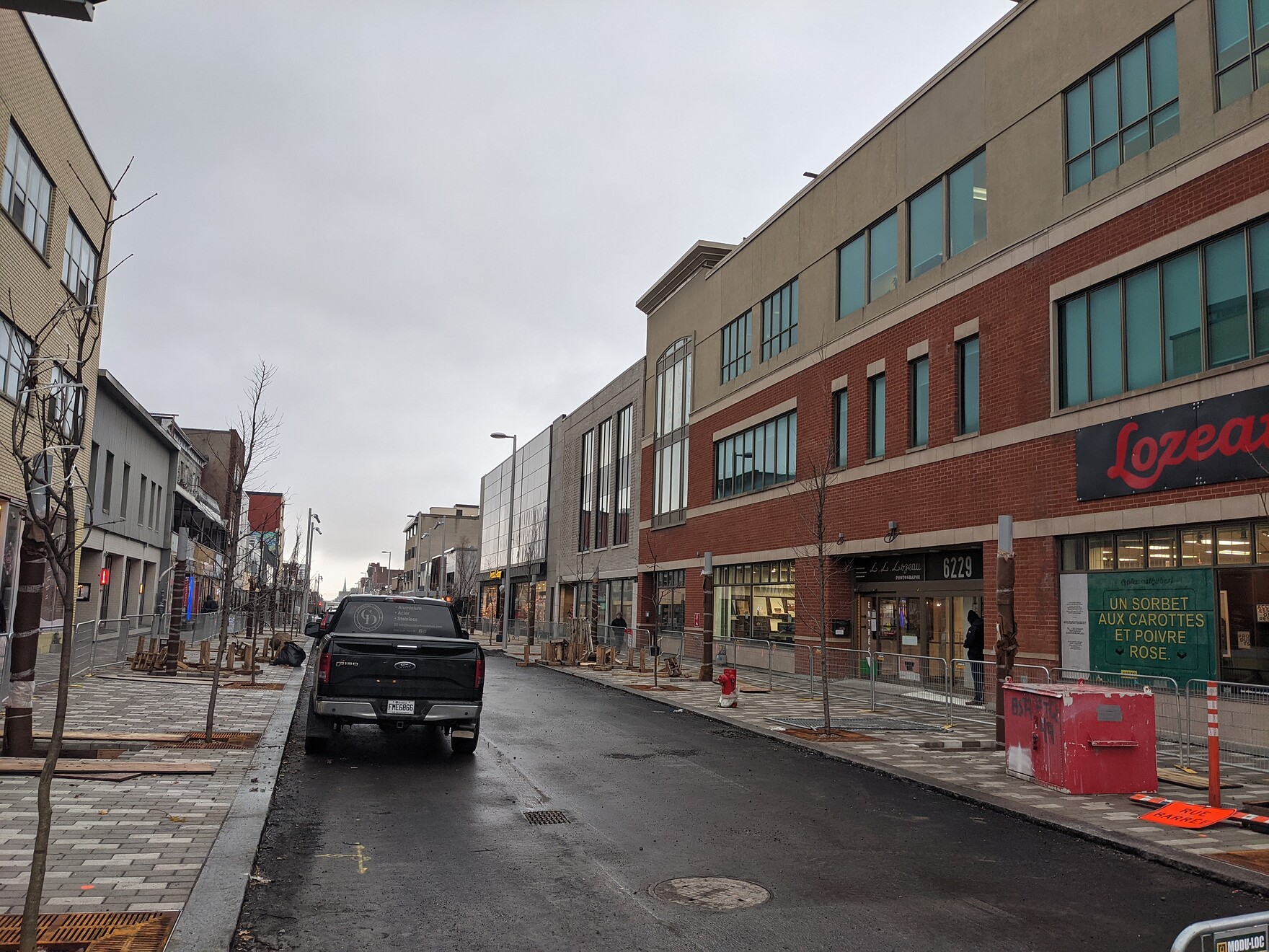 Réaménagement de la rue SaintHubert (2021) Infrastructures terminées Agora Montréal