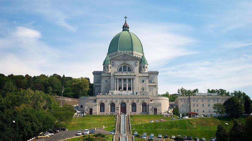 Exterior of St. Joseph's Oratory of Mount Royal in Canada