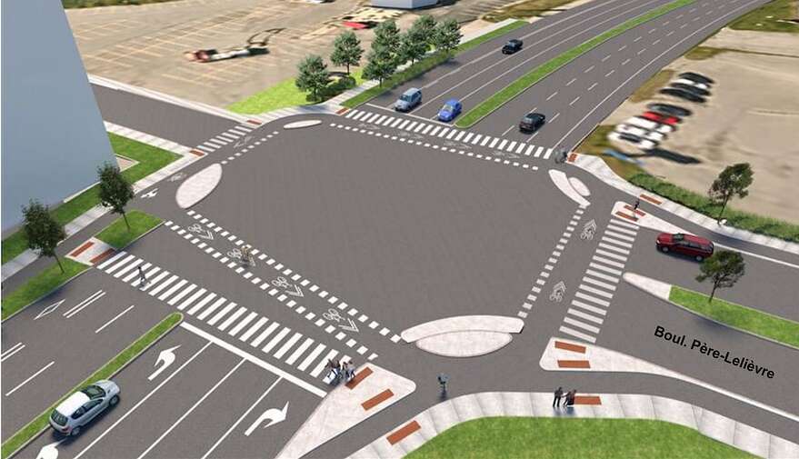 Actuellement, 33 000 personnes en moyenne circulent à chaque heure sur le boulevard Wilfrid-Hamel.