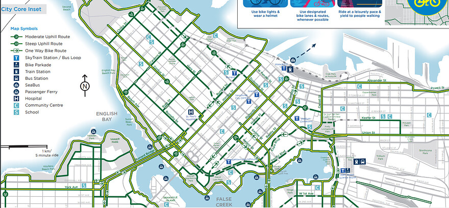 Vélo centre-ville Vancouver