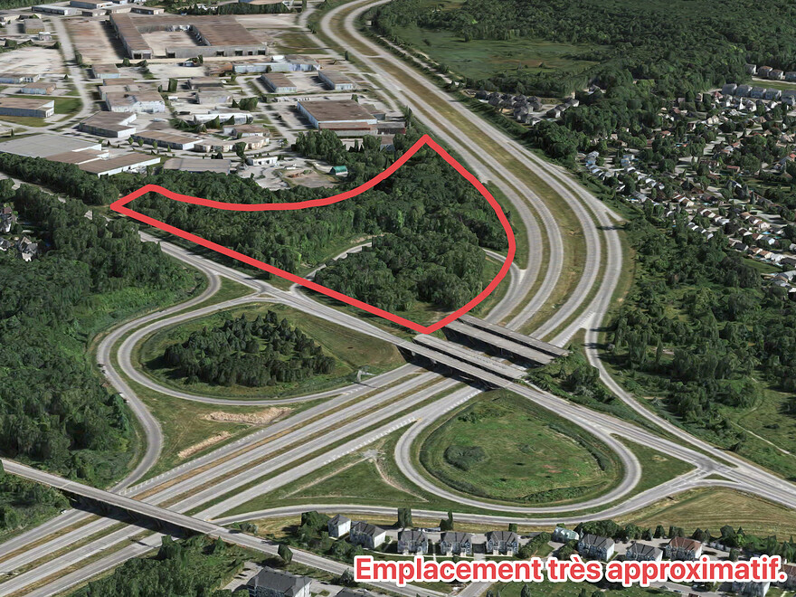 Emplacement très approximatif du Terminus Bois-des-Filion