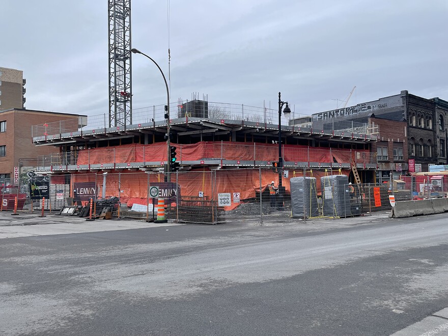 Début du troisième étage du Méridien