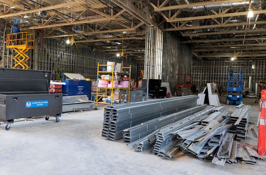 Le chantier bat son plein.