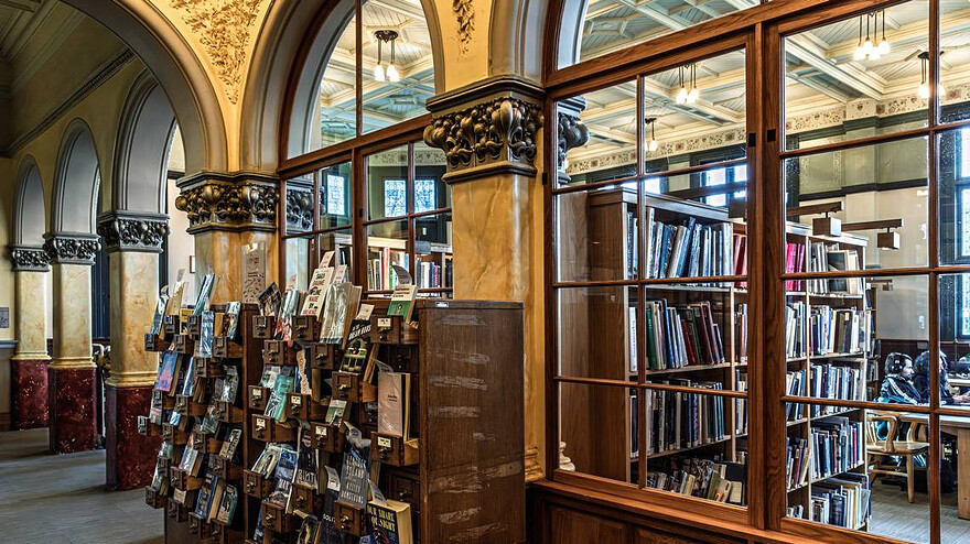 The Westmount Public Library began with 1,902 books, and now holds about 155,000 volumes. ©Dave Sidaway Montreal Gazette