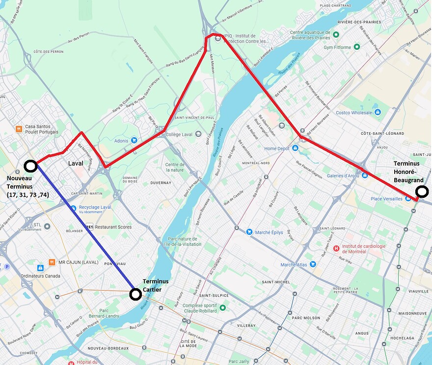 STL 702 Montmorency-Le Carrefour-Honoré-Beaugrand