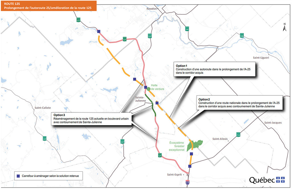 Prolongement De L'autoroute 25 Et Amélioration De La Route 125 ...