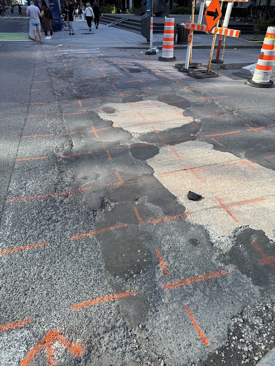 Beaver Hall / Viger, vue vers l’est