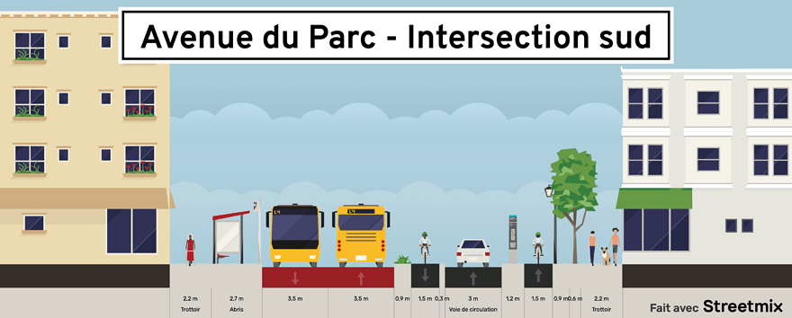 Avenue du Parc et Saint-Viateur - Intersection sud