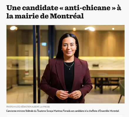 Une candidate « anti-chicane » à la mairie de Montréal