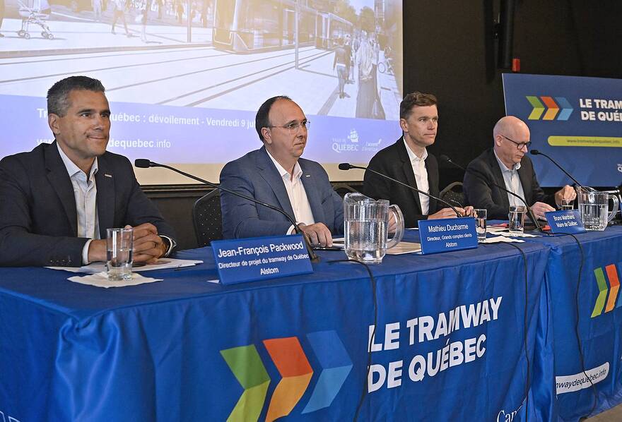 QUEBEC - Dévoilement du tramway de Québec avec Alstom - 06/09/2023 - le 9 juin 2023|1440x0