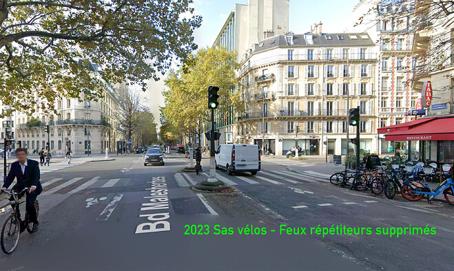 Intersection Jouffroy-Malesherbes à Paris