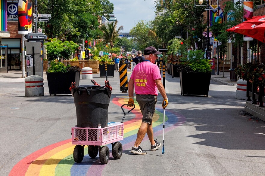 Claude Poirier espère que le projet pourra se poursuivre même après la réouverture de la rue Sainte-Catherine aux voitures, à la mi-octobre.