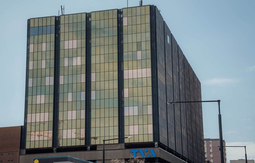 Le bâtiment de TVA, boulevard De Maisonneuve, dans le centre-ville de Montréal