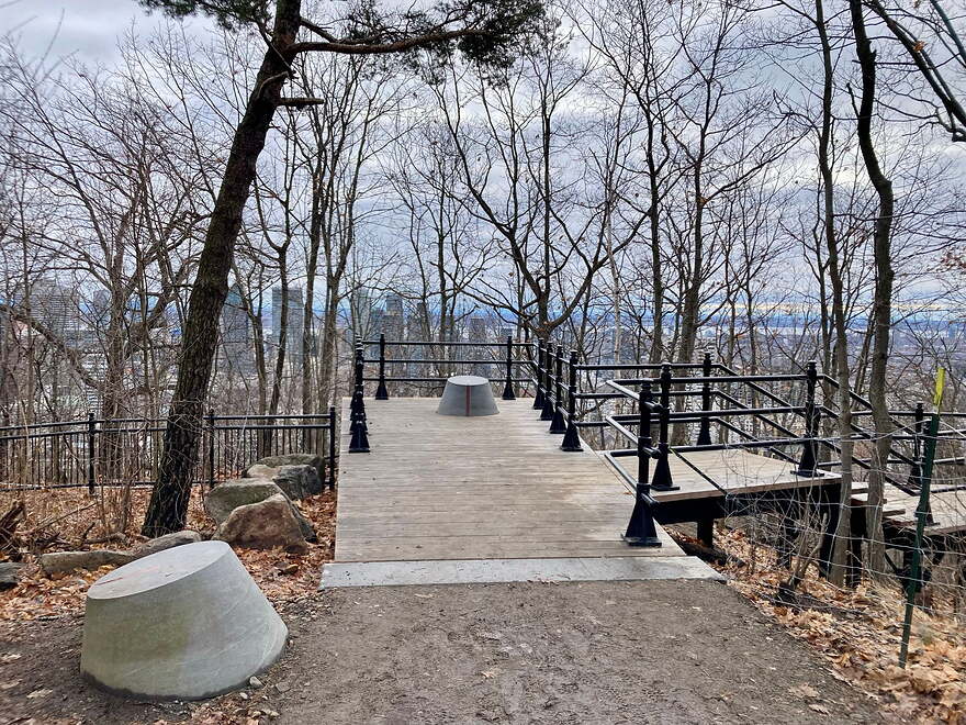 Nouvelle passerelle du parc du Mont-Royal ©Claude Deschênes