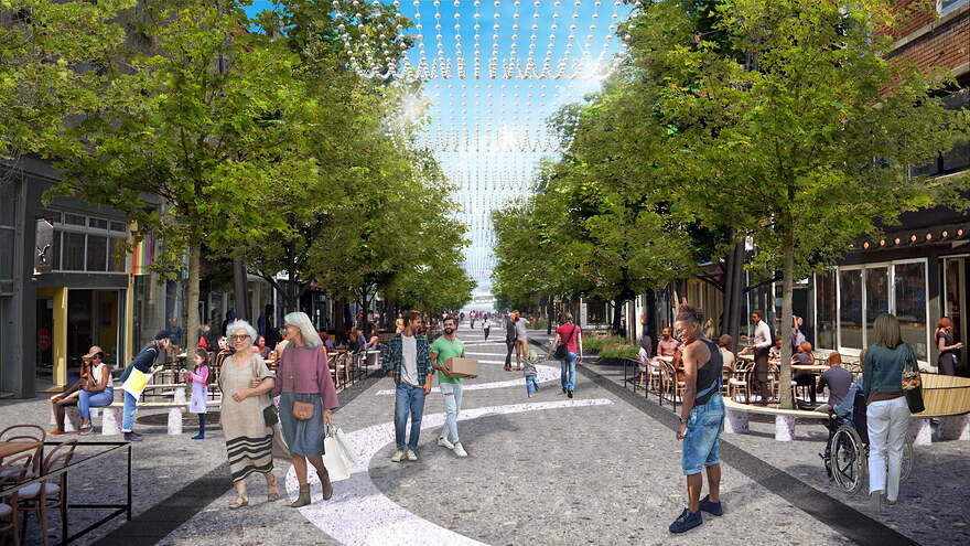 Rue Sainte-Catherine Est © Civiliti / Ville de Montréal - 2025-08-22