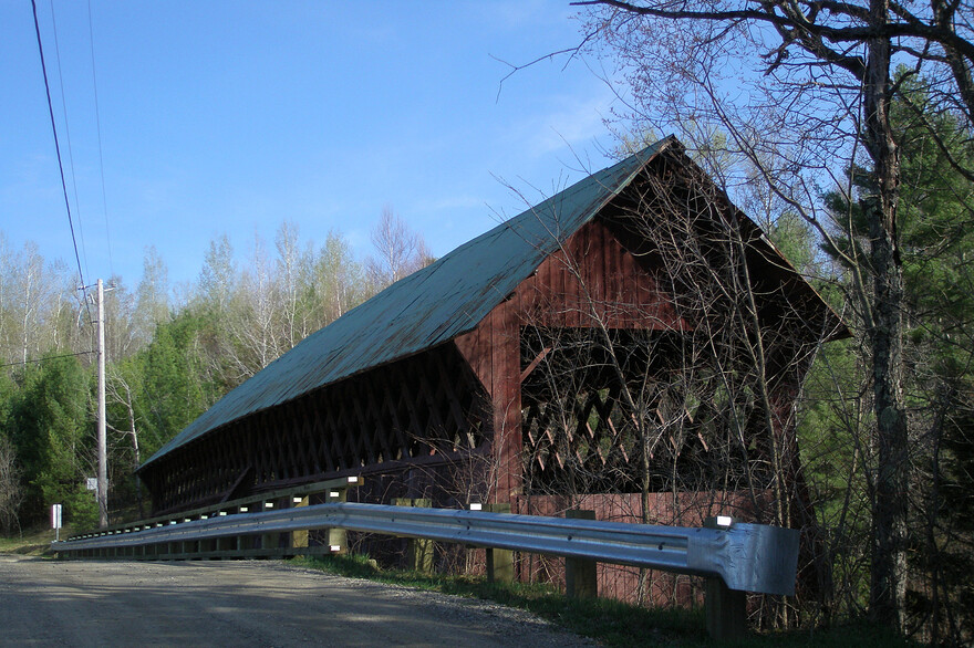 Photo: Pascal Conner – Le pont couvert de la Frontière, ou de «Province Hill», est l’un des plus anciens encore existants.