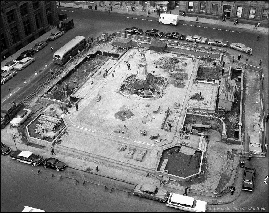 1960.09.23 place d'Armes travaux