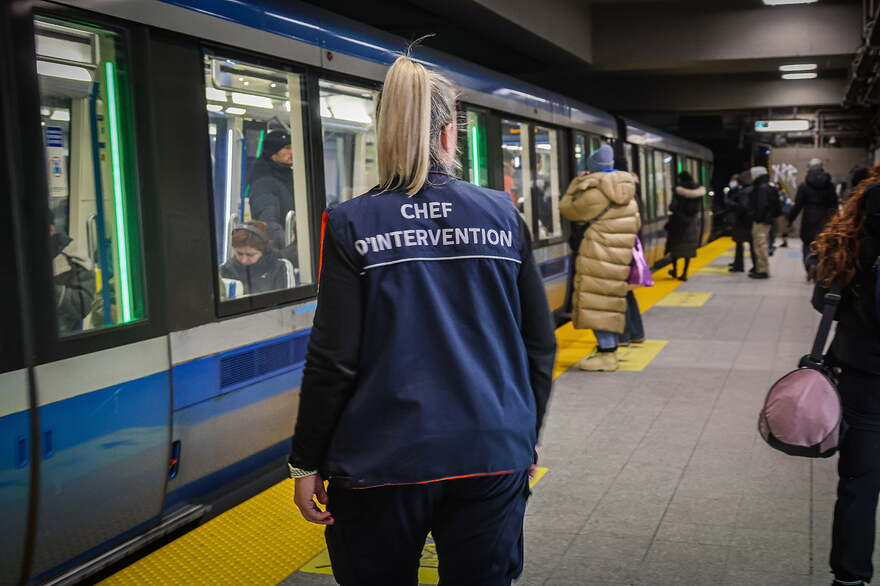 Guylaine Lapointe est cheffe d’intervention dans le métro de Montréal. Marie-France Coallier Le Devoir