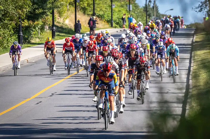PHOTO JOSIE DESMARAIS, LA PRESSE - Le Grand Prix cycliste de Montréal était présenté dimanche.