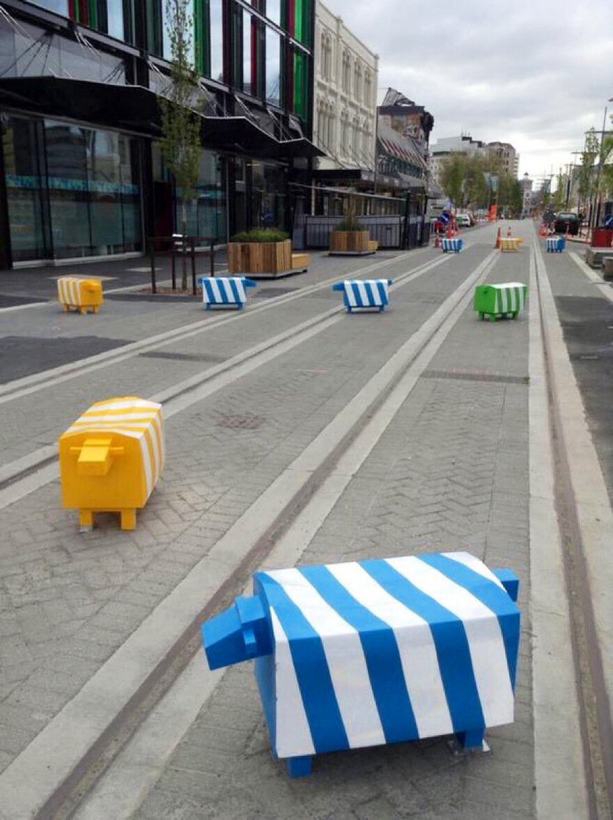 Barrier in Christchurch, New Zealand © Brent Toderian