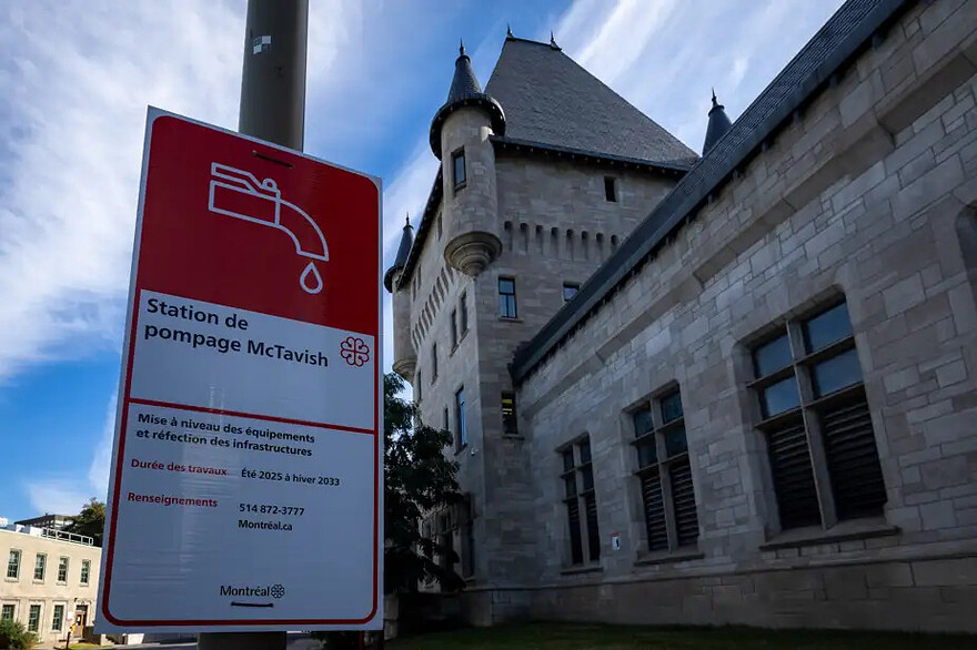 PHOTO OLIVIER JEAN, LA PRESSE — Les travaux à la station de pompage McTavish s’échelonneront jusqu’en 2033.