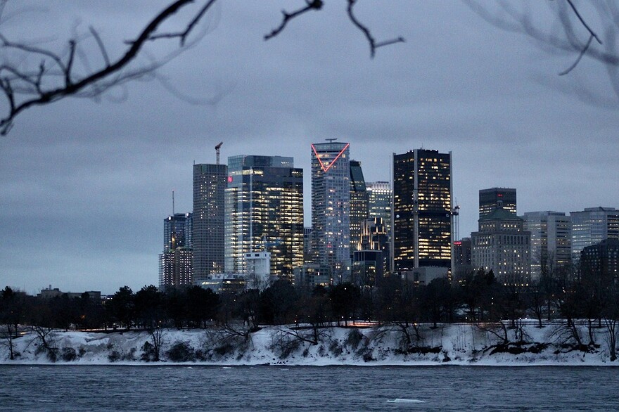 Une partie de la skyline vue depuis l'île Notre-Dame