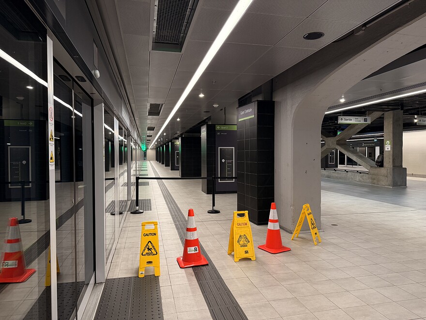 Infiltration d’eau à la station Gare Centrale