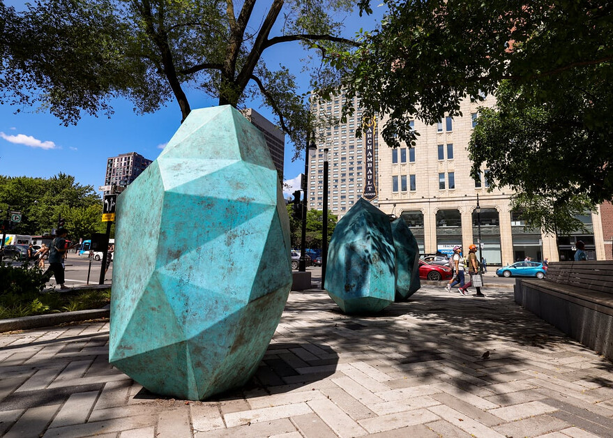 Sculpture : Les diamants irréguliers ©JF Savaria