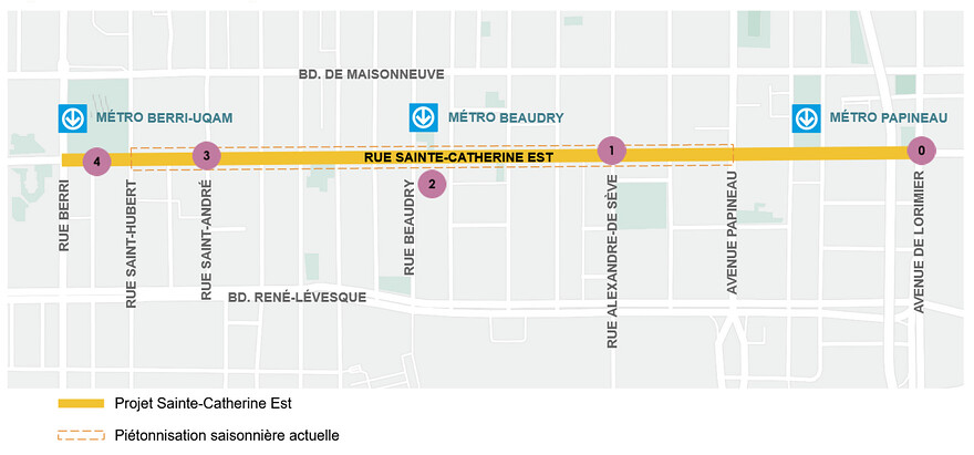 Rue Sainte-Catherine Est - Secteur Village