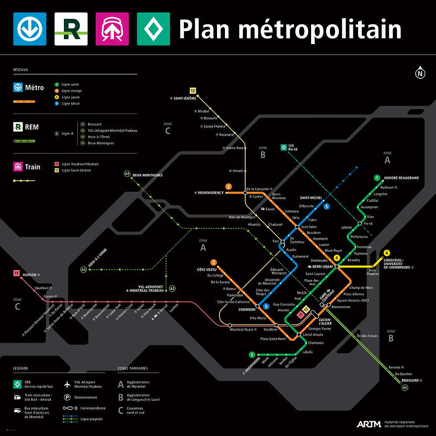 Sad Metropolitain Map