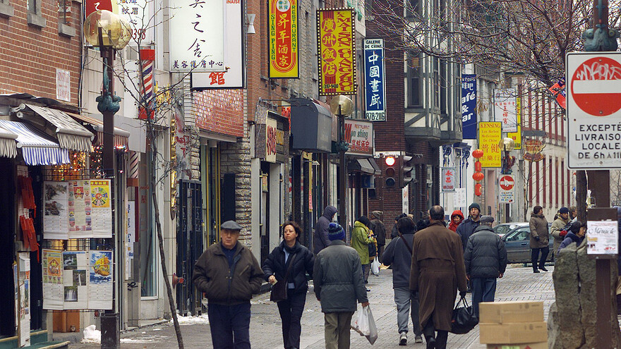 Le quartier chinois de Montréal | Image d'achives, 2002.