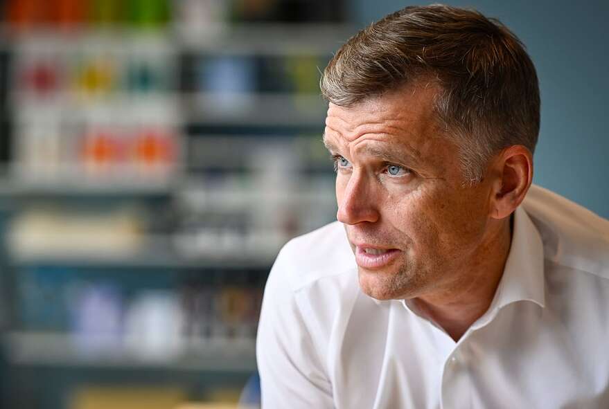 Le maire sortant, Bruno Marchand