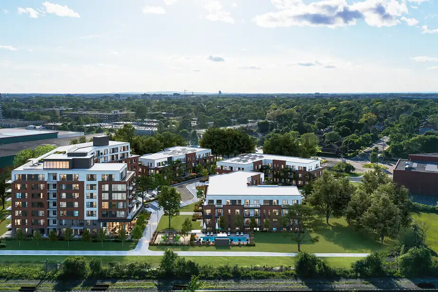 RENDU 3D FOURNI PAR QUORUM - Quartier Dalia s’intégrera harmonieusement dans le quartier résidentiel qui le borde.