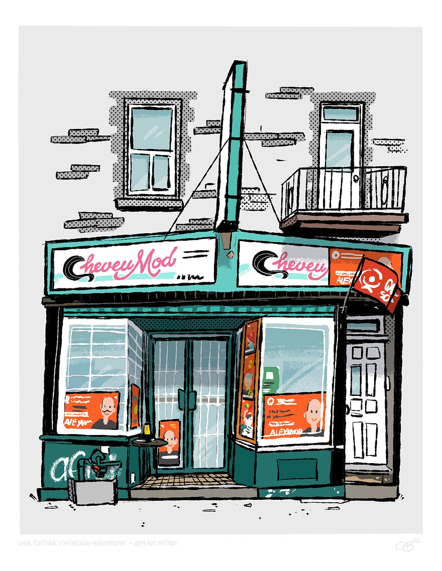 Local électoral de Québec Solidaire © Cab