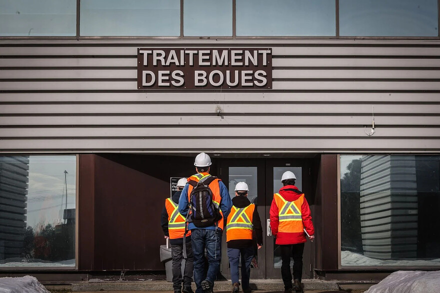 Photo: Marie-France Coallier Le Devoir | La station d’épuration Jean-R.-Marcotte