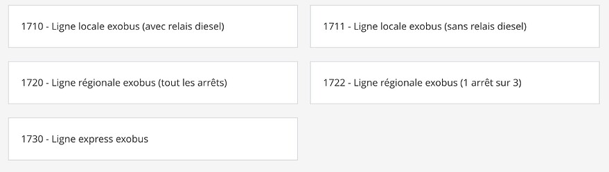 5 nouvelles lignes électriques ou partiellement électriques