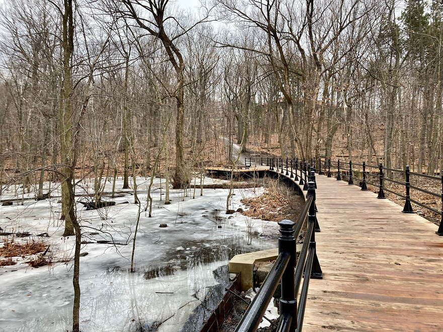 Nouvelle passerelle du parc du Mont-Royal ©Claude Deschênes