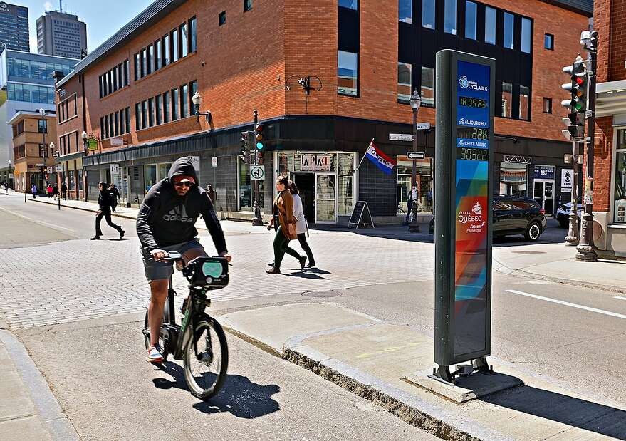 Un compteur de vélos permanent est déjà installé sur la rue du Pont, dans Saint-Roch.