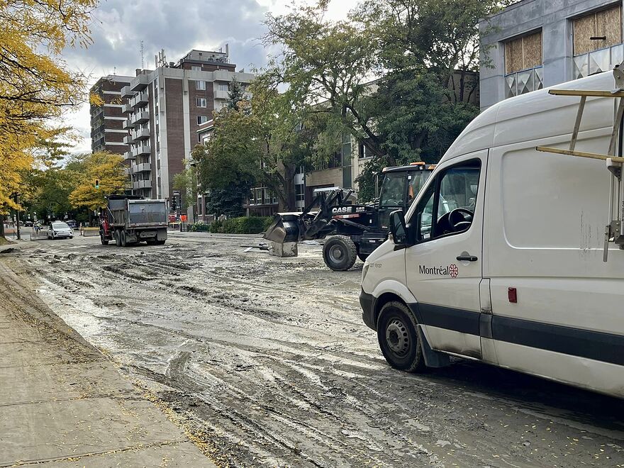 Bris d'aqueduc rue Rachel ©Luc Rabouin