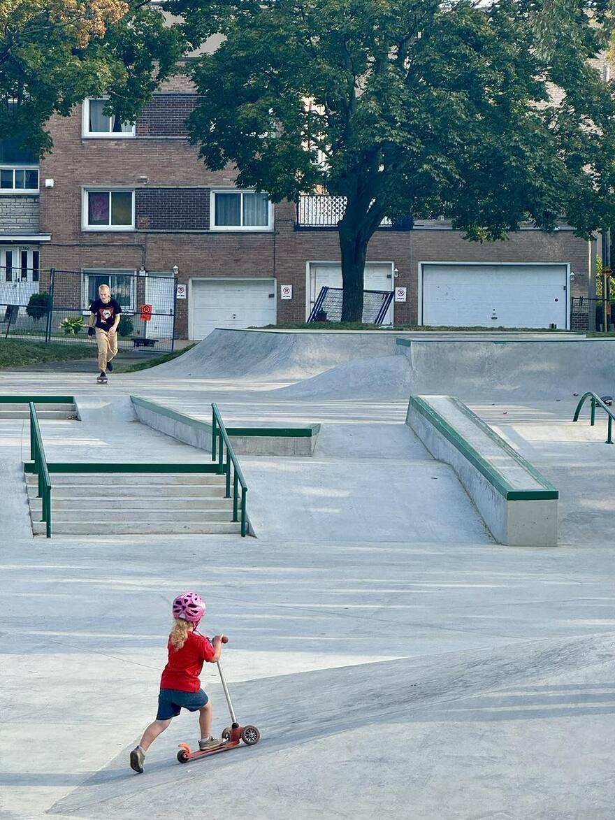 Skatepark - Parc Raymond-Préfontaine ©Pierre Lessard-Blais