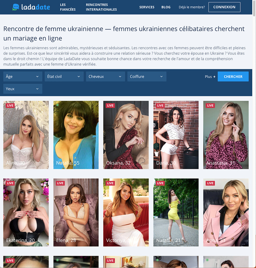 À même l’article se trouve cependant un lien vers un site web d’escortes ukrainiennes.