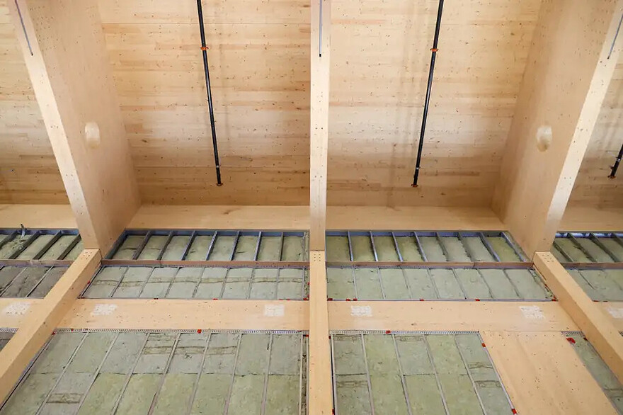 PHOTO FRANÇOIS ROY, LA PRESSE - L’utilisation du bois d’ingénierie québécois comporte de multiples avantages.