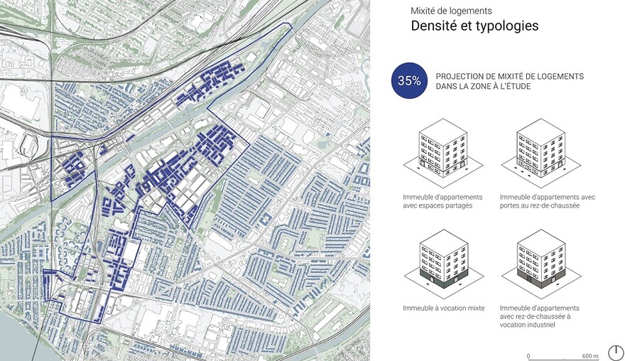 Une ville en 15 minutes demande une mixité de logements pour permettre une cohésion sociale, selon les architectes montréalais.