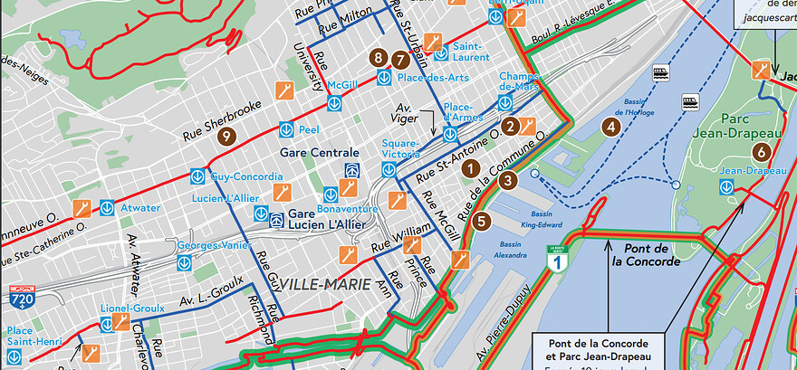 Vélo centre-ville Montréal