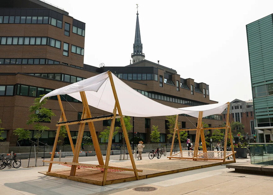 L'installation Houppier du parcours Arborescences ©JF Savaria