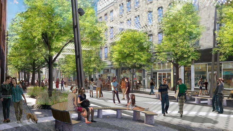 Rue Sainte-Catherine Est © Civiliti / Ville de Montréal - 2025-08-22