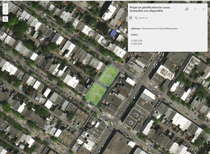 Lot 4 300 204, 4 300 205 non disponible