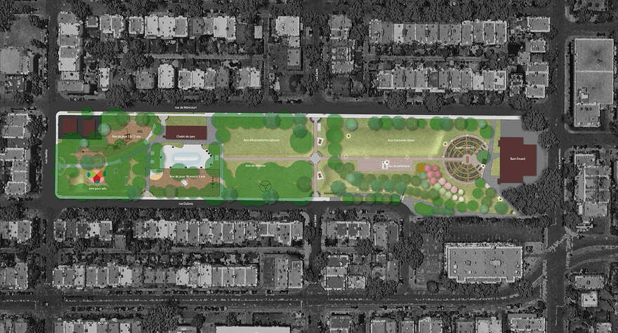Parc Campbell Ouest - Plans des aménagements